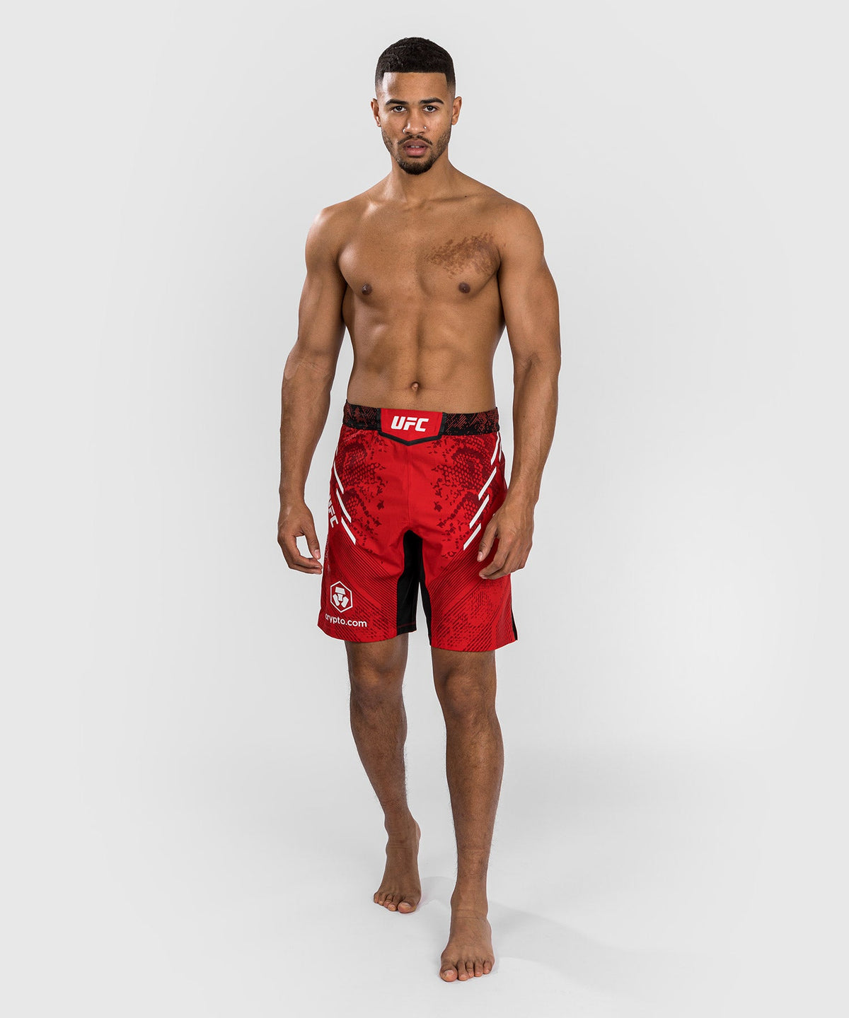 Shorts de combat Coupe longue pour Hommes UFC Adrenaline by Venum Authentic Fight Night - Rouge