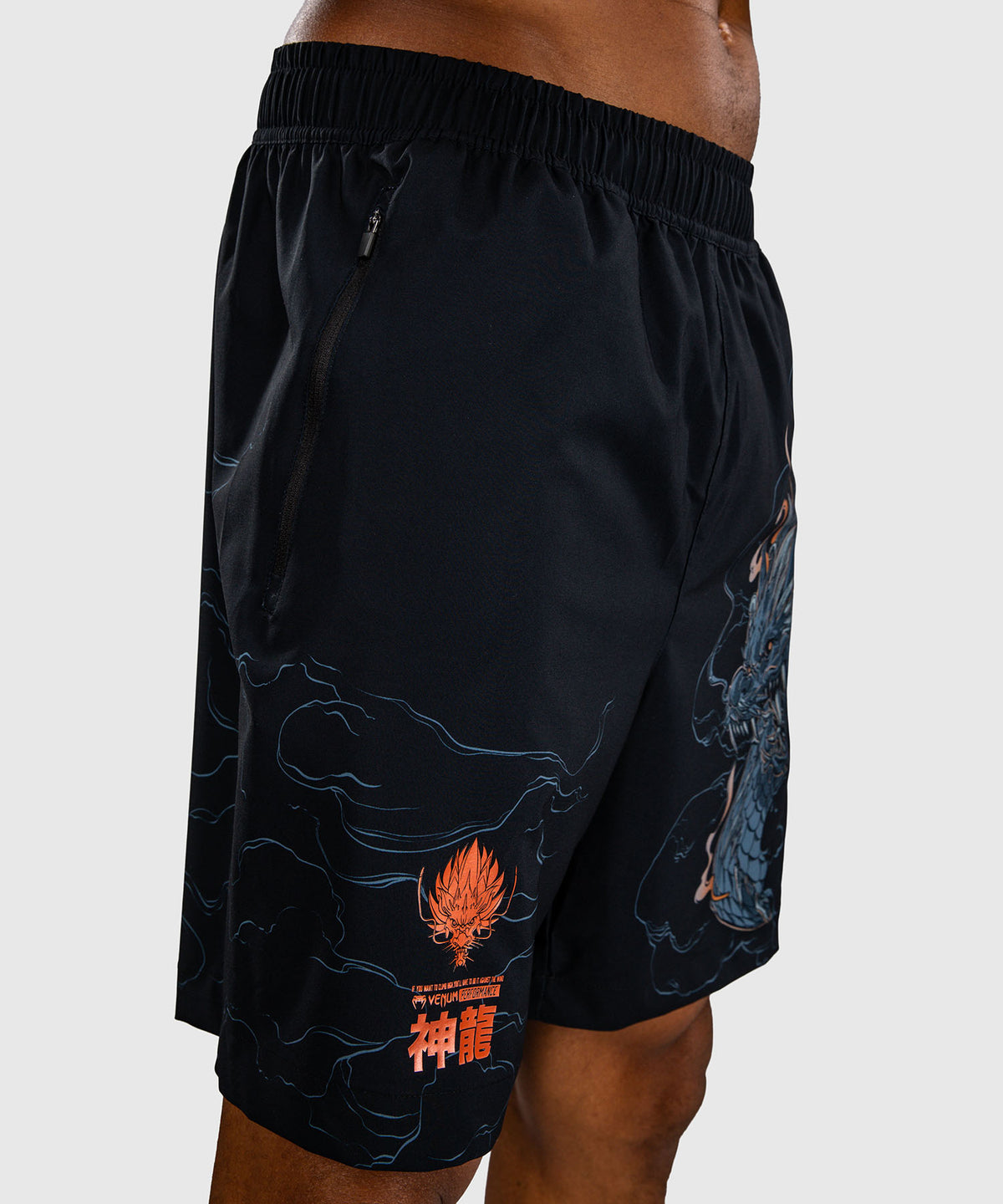 Venum Thunder Dragon Pantaloncini da Allenamento – Nero/Grigio/Rame
