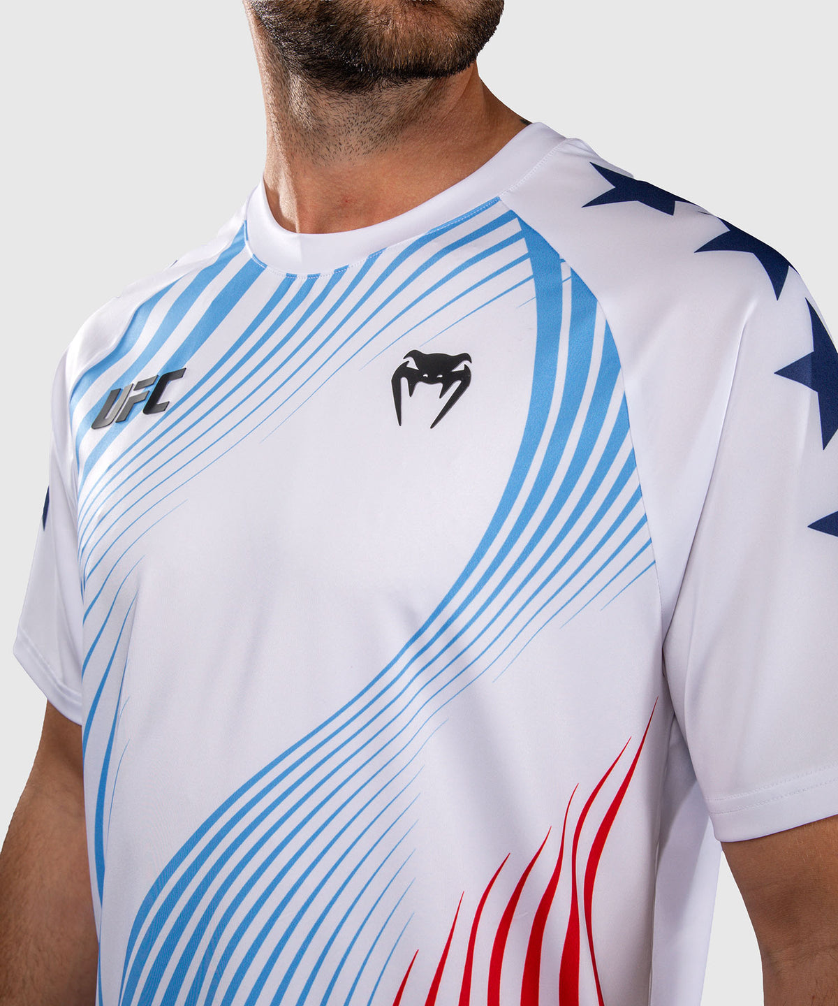 Official UFC Freedom 250 by Venum Authentic Fight Night Walkout Jersey für Herren - Weiß