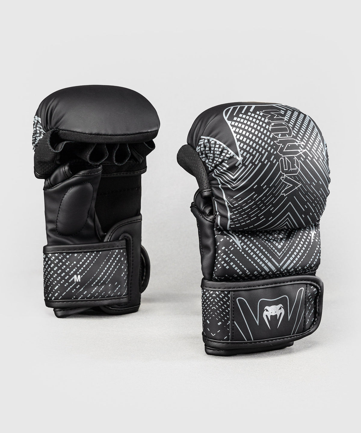 Venum Midnight Fury Guantes de Sparring - Negro/Gris/Plata