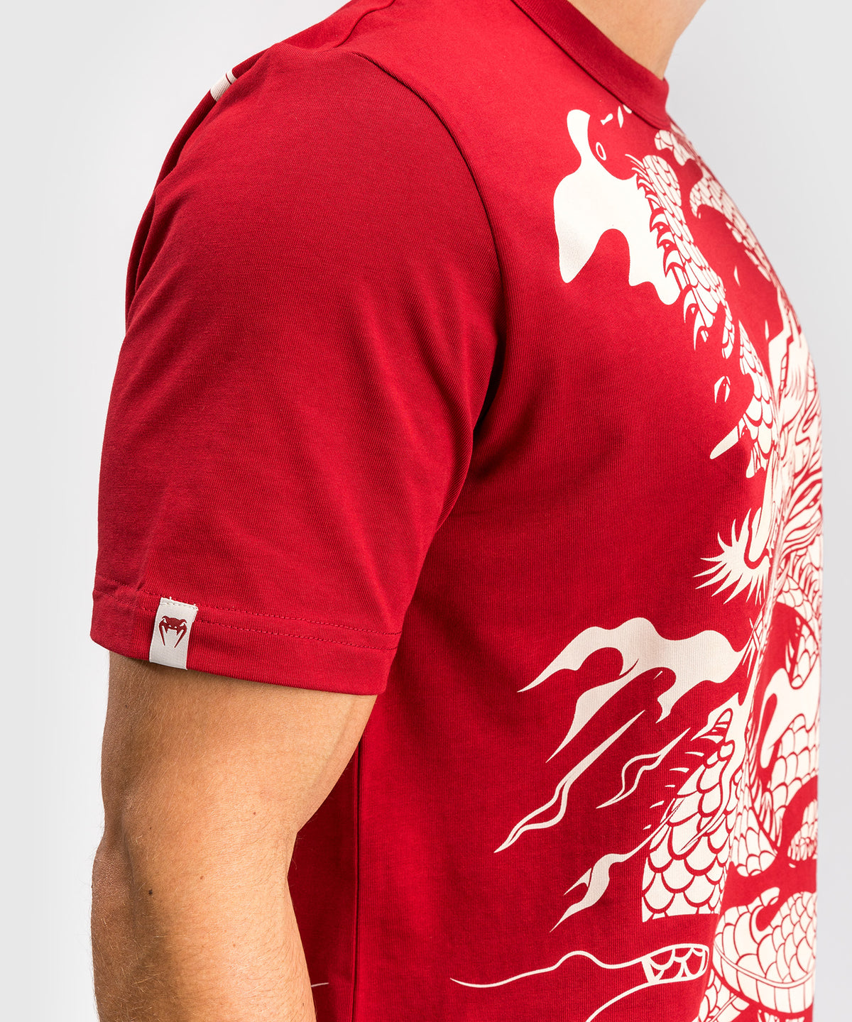 Venum Dragon’s Flight Maglietta da uomo - Rosso Ciliegia/Bianco Crema
