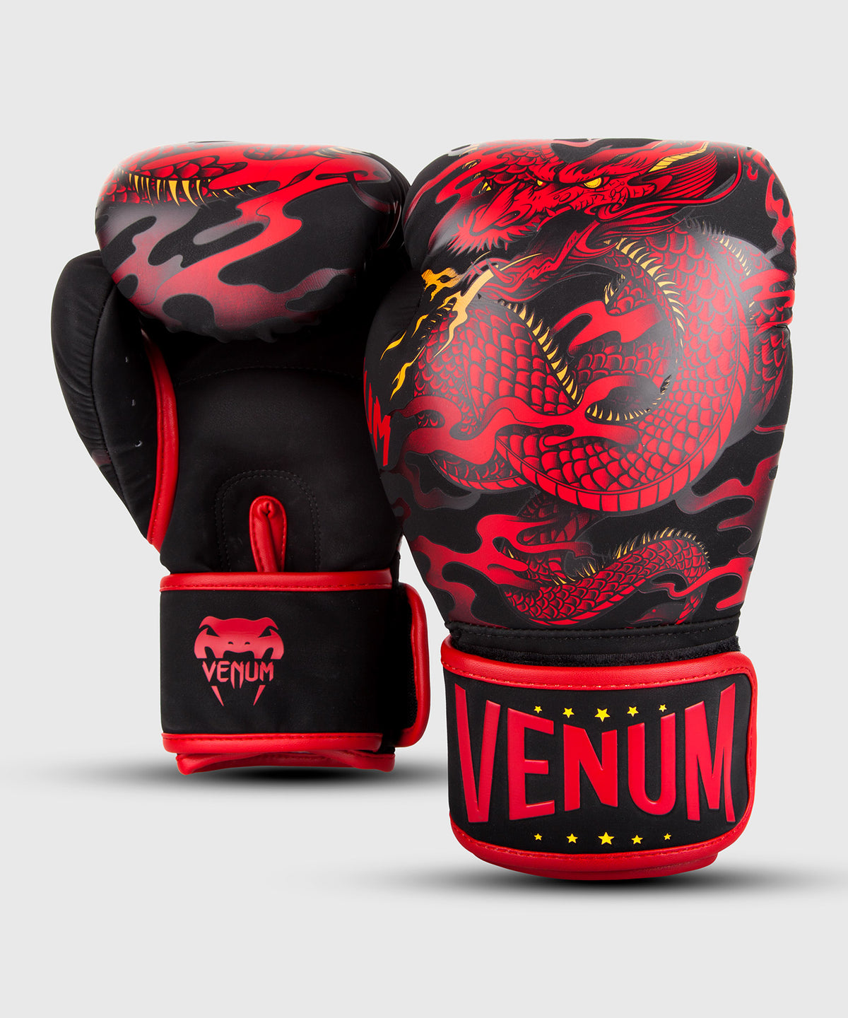 Venum Dragon's Flight Boxhandschuhe - Schwarz/Rot - Exclusive