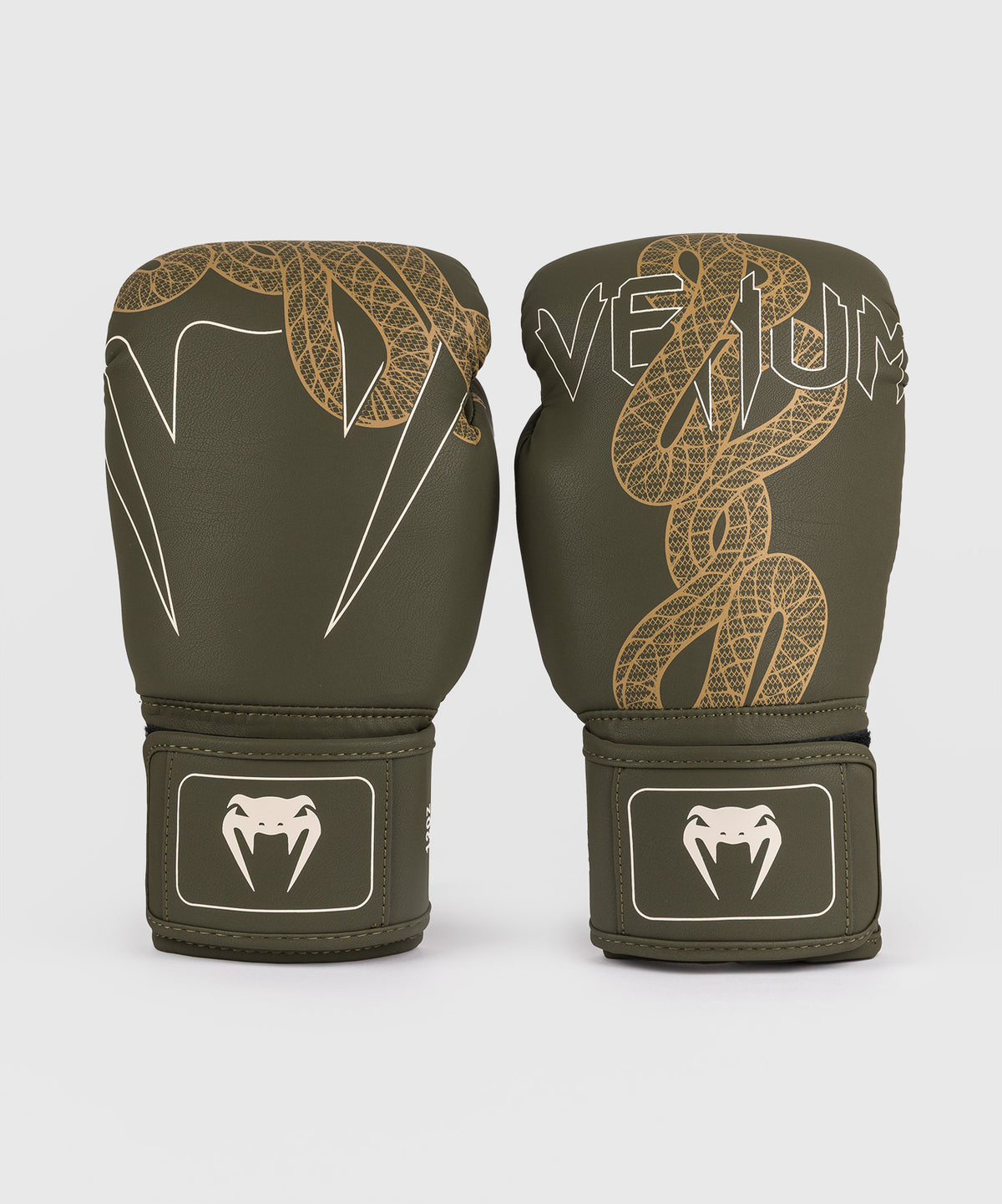 Venum Serpenti Boxhandschuhe – Khaki/Bronze/Ivory