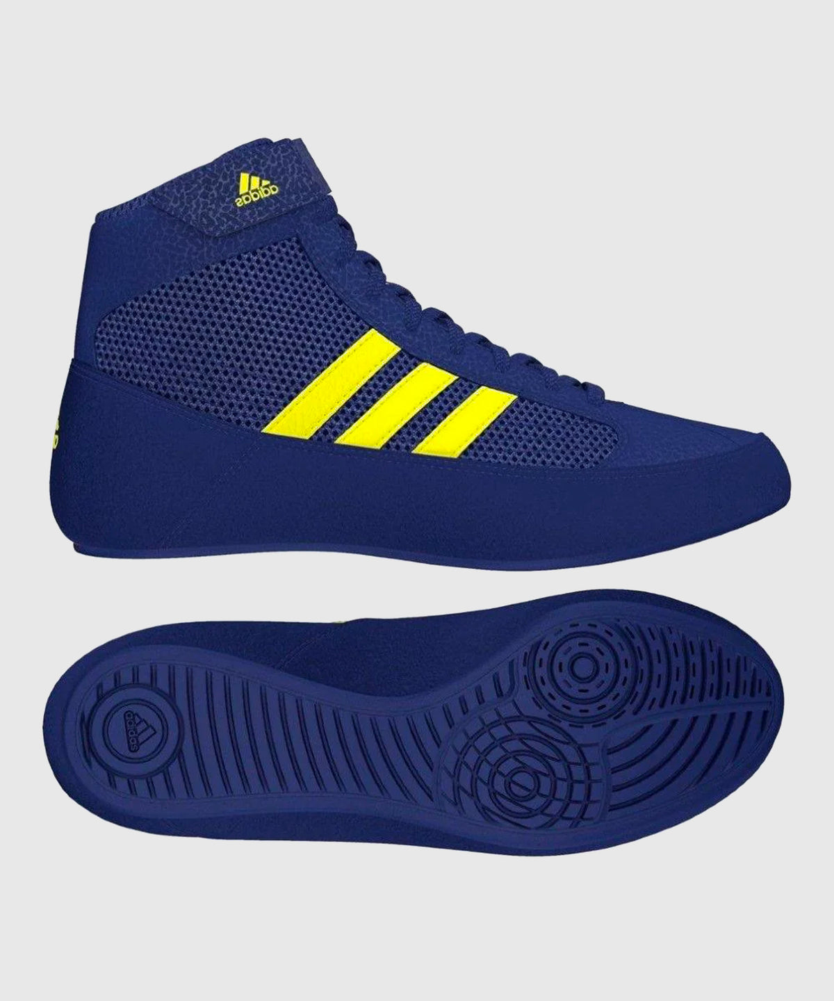 Adidas Havoc Wrestling Shoes - Blue/Yellow