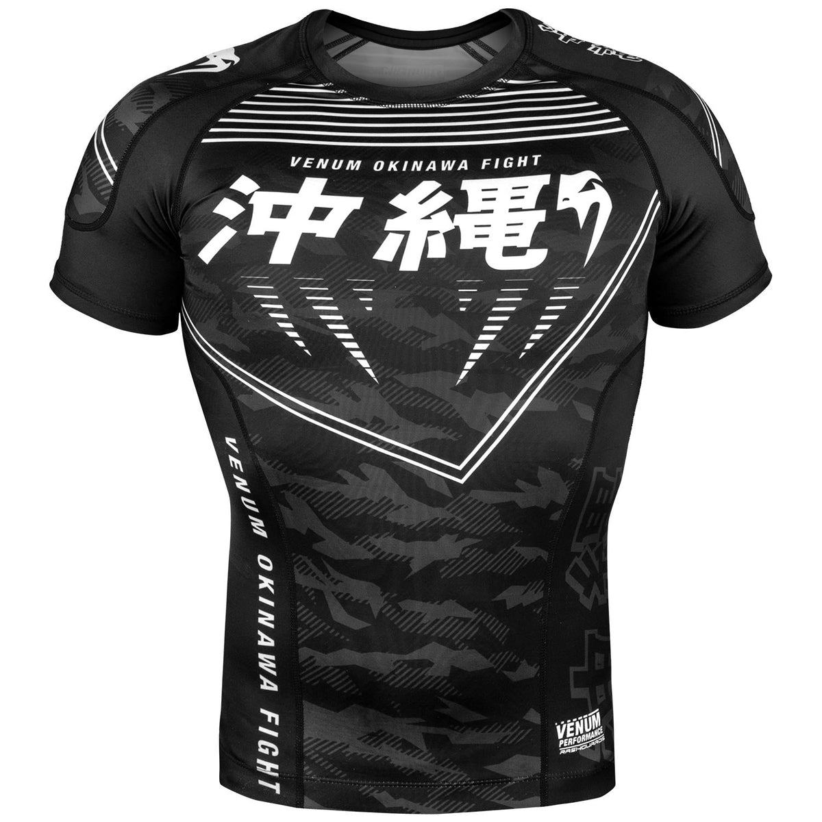 Venum Okinawa 2.0 Rashguard - Kurzarm - Schwarz/Weiß