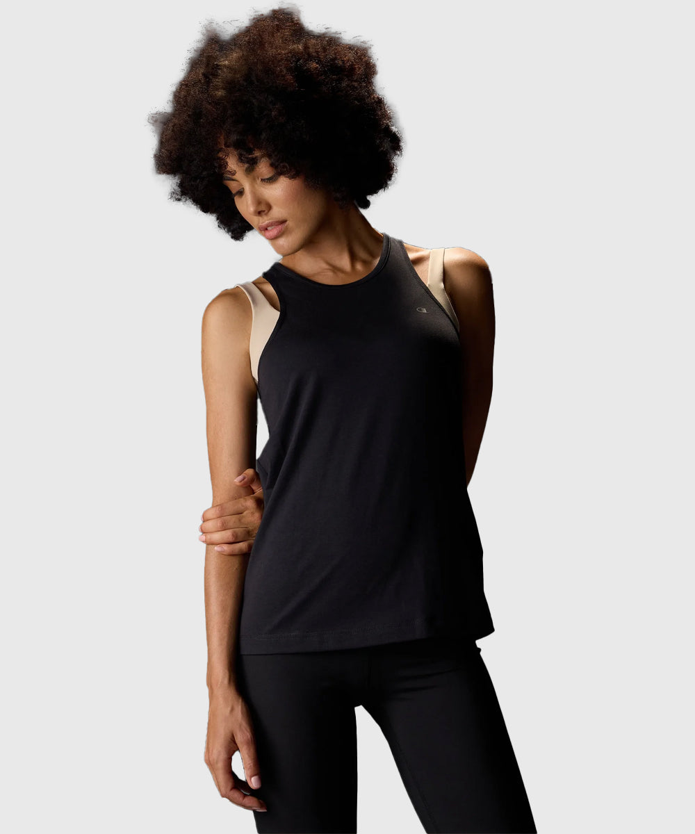 Champion En Jersey Stretch Tanktop – Schwarz