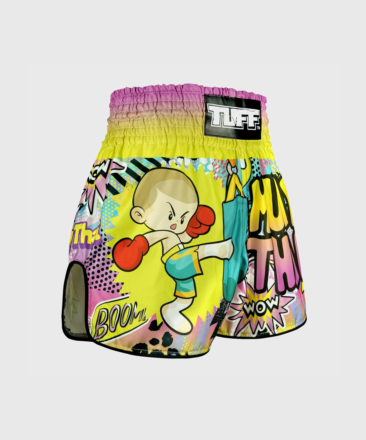 Tuff Retro Style The Savage Boy Muay Thai Shorts - Yellow