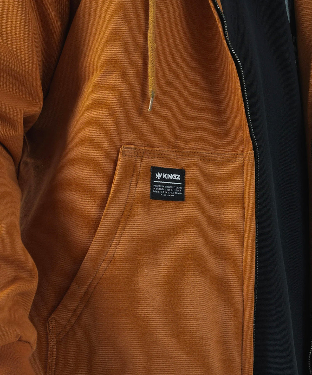 Kingz Canvas Jacket - Brown