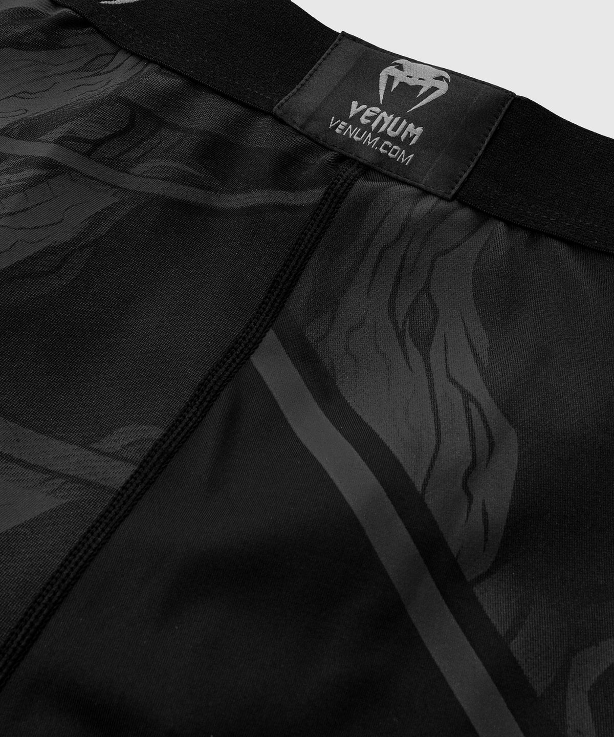 Venum Devil Compression Shorts - Black/Black