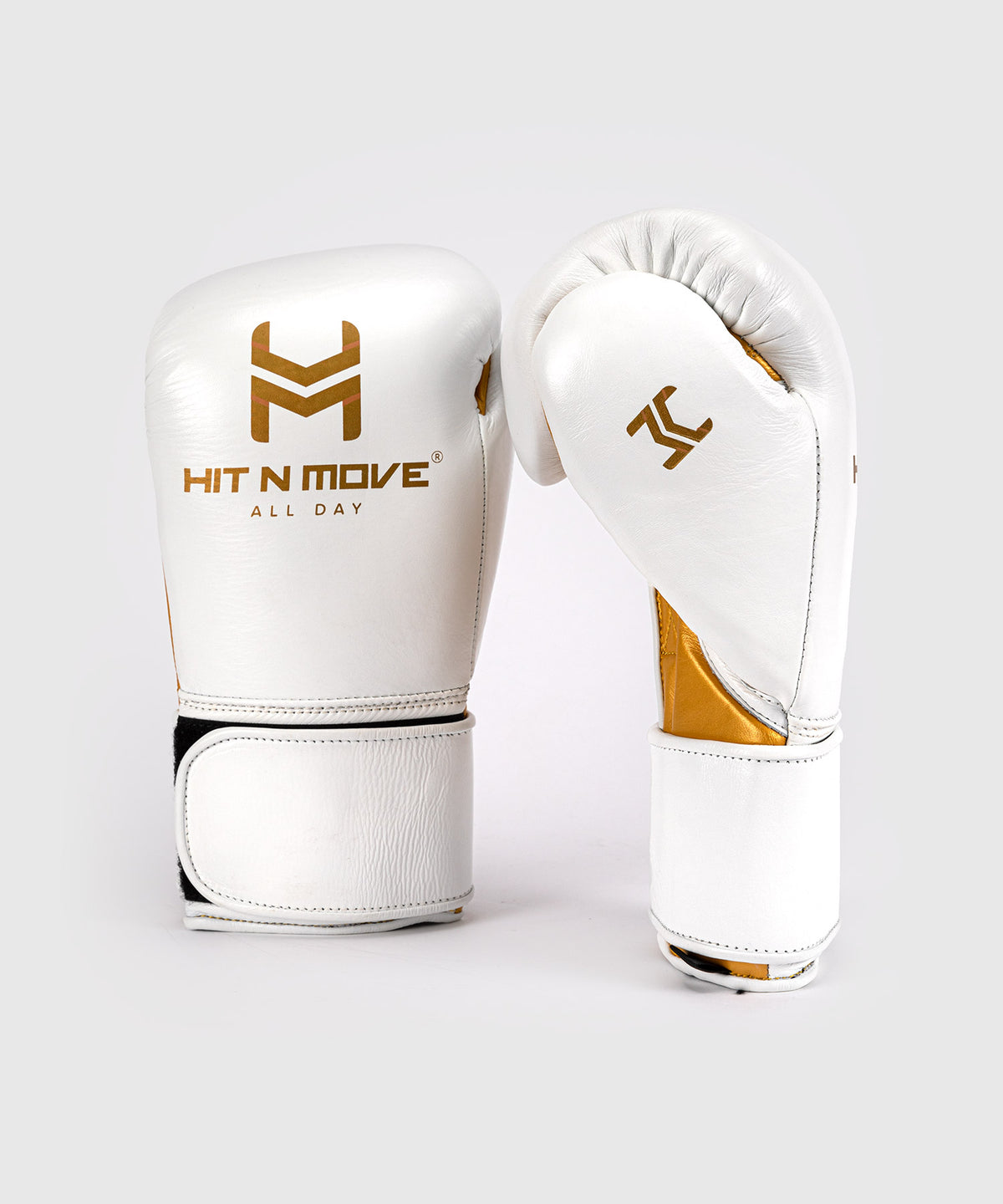 Gants de Boxe Hit N Move All Day® Pro Grip Plus - Blanc/Or