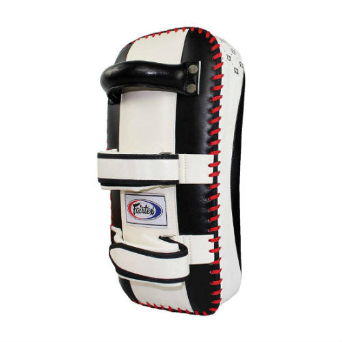Fairtex Leather Thai Pads - White/Black - Sold individually