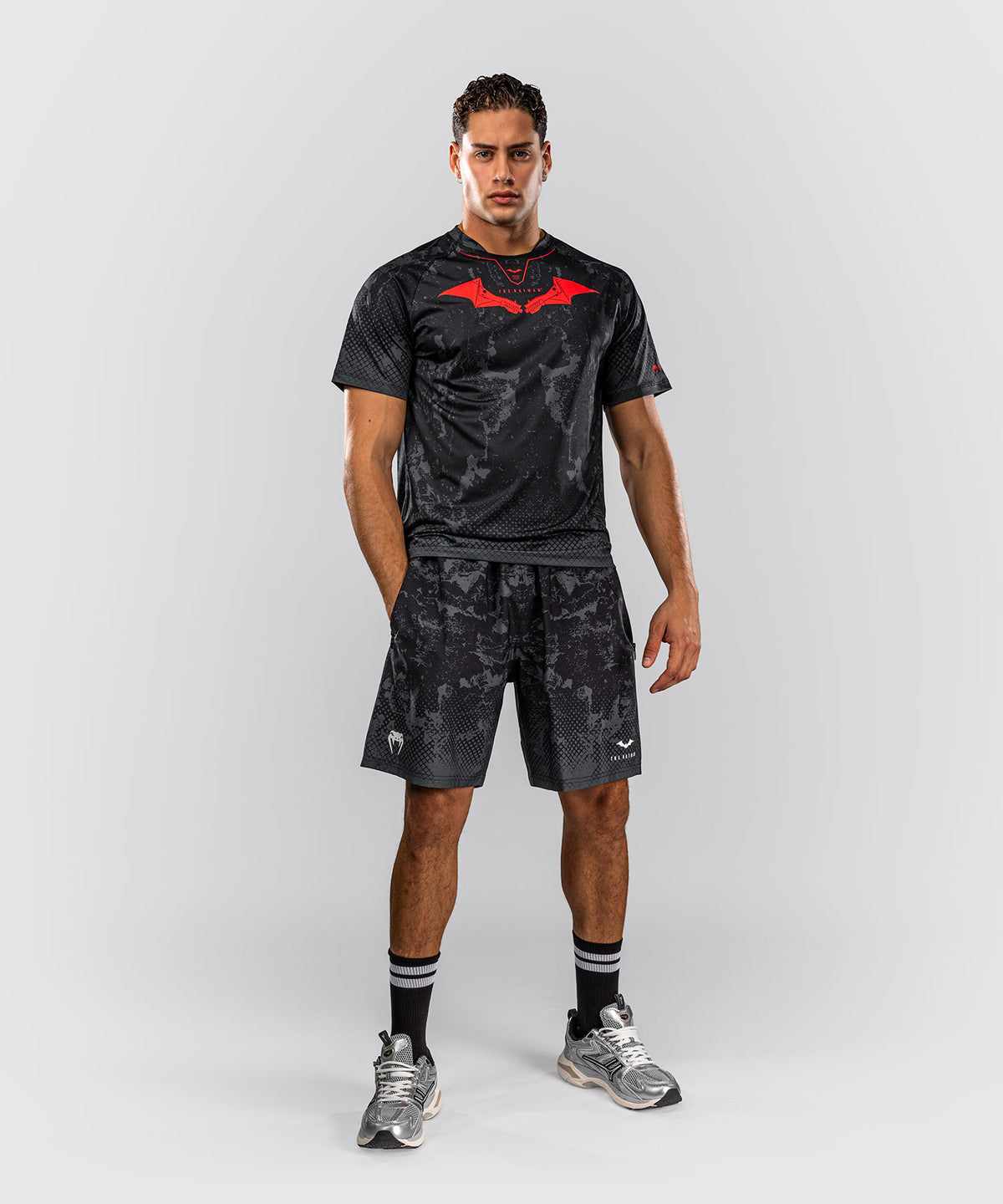 Venum x Batman T-shirt Dry-Tech - Nero/Grigio/Rosso