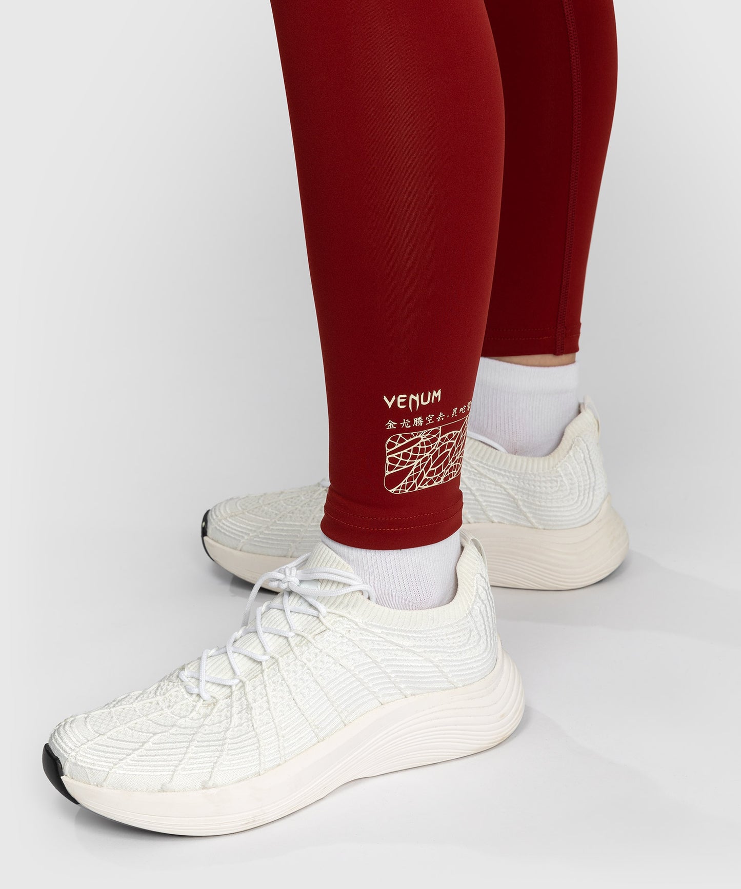 Legging Venum Serpenti – Bordeaux/Ivoire