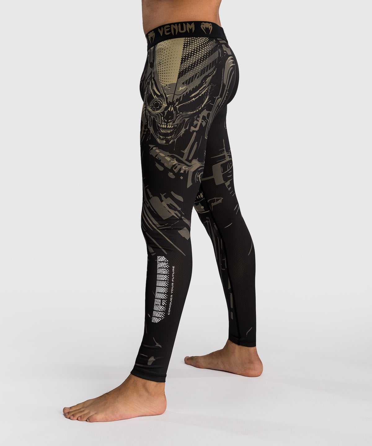 Venum Invader Spats - Schwarz/Sand