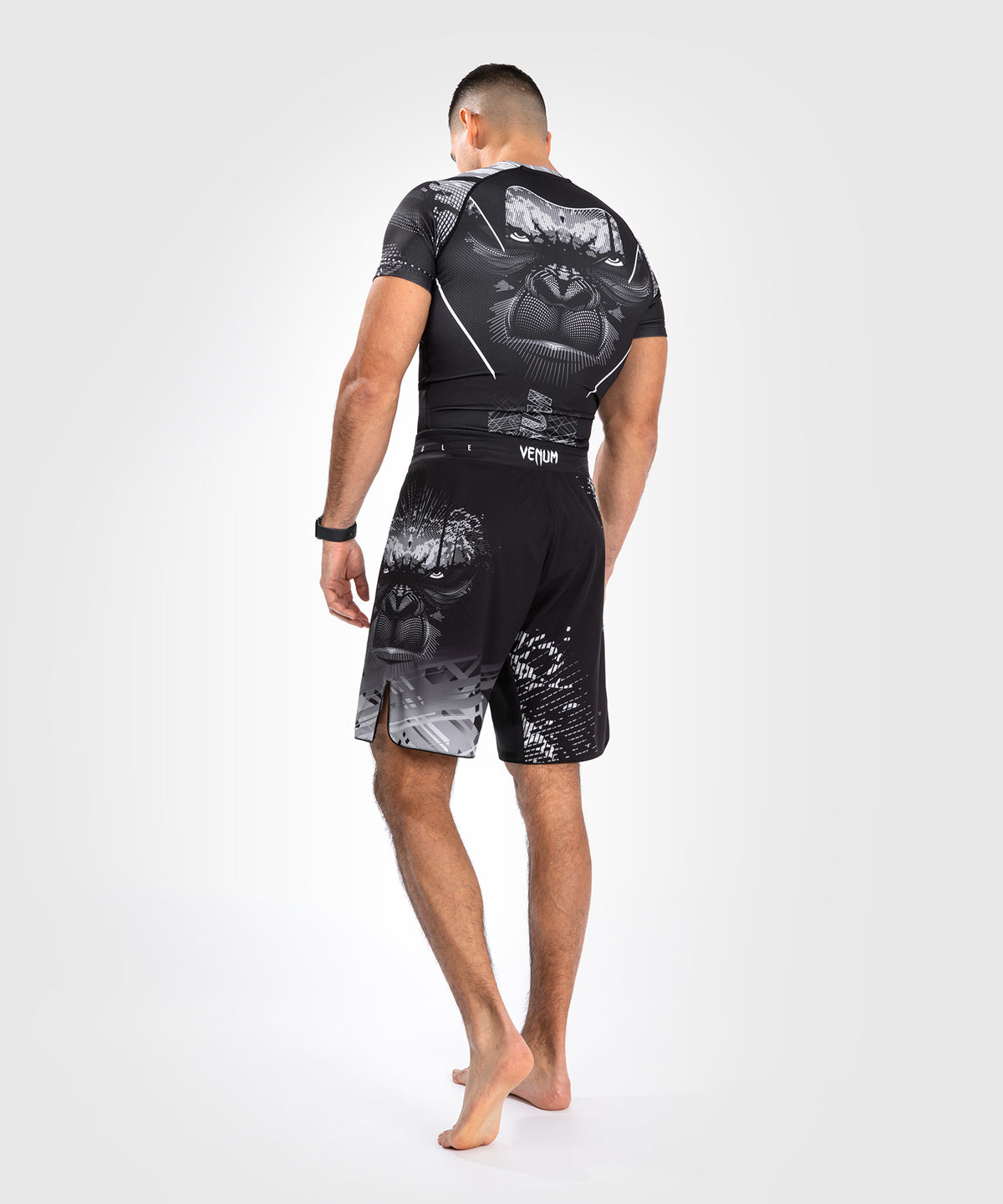 Venum Gorilla Jungle Pantaloncini da combattimento - Nero/Bianco
