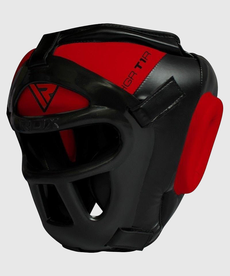 Casque de Boxe RDX grille Sports Zero impact - Noir/Rouge