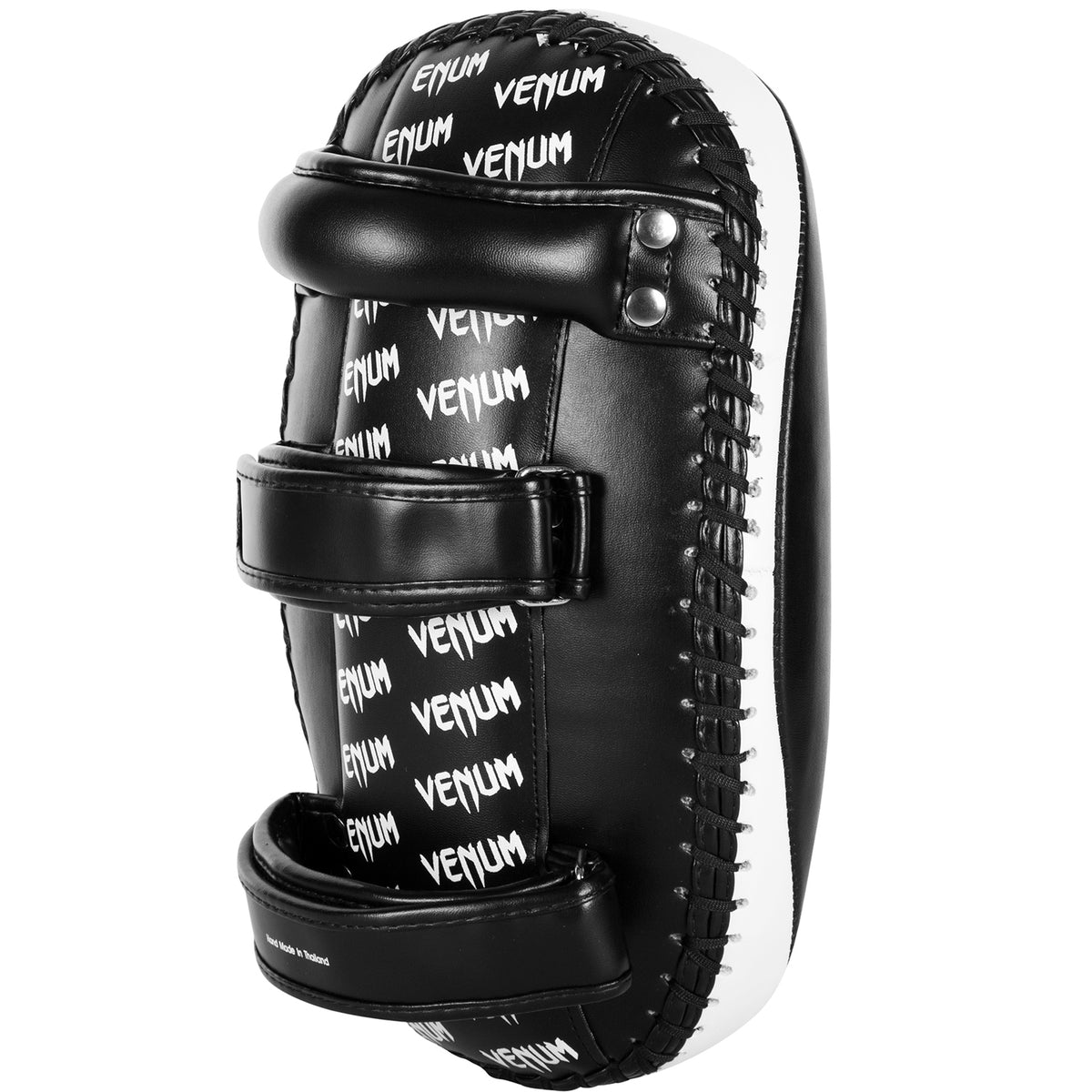 Paos de Kick Venum Light – Cuir Skintex – Noir/Blanc glacé (Paire)