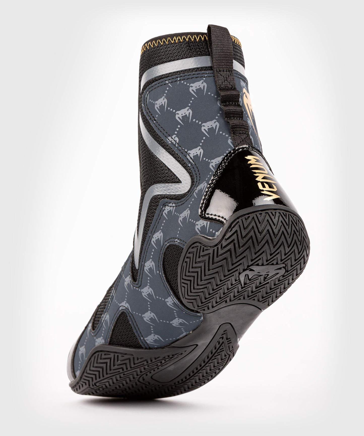 Chaussures de Boxe Venum Elite Evo Monogram - Noir/Bleu Marine