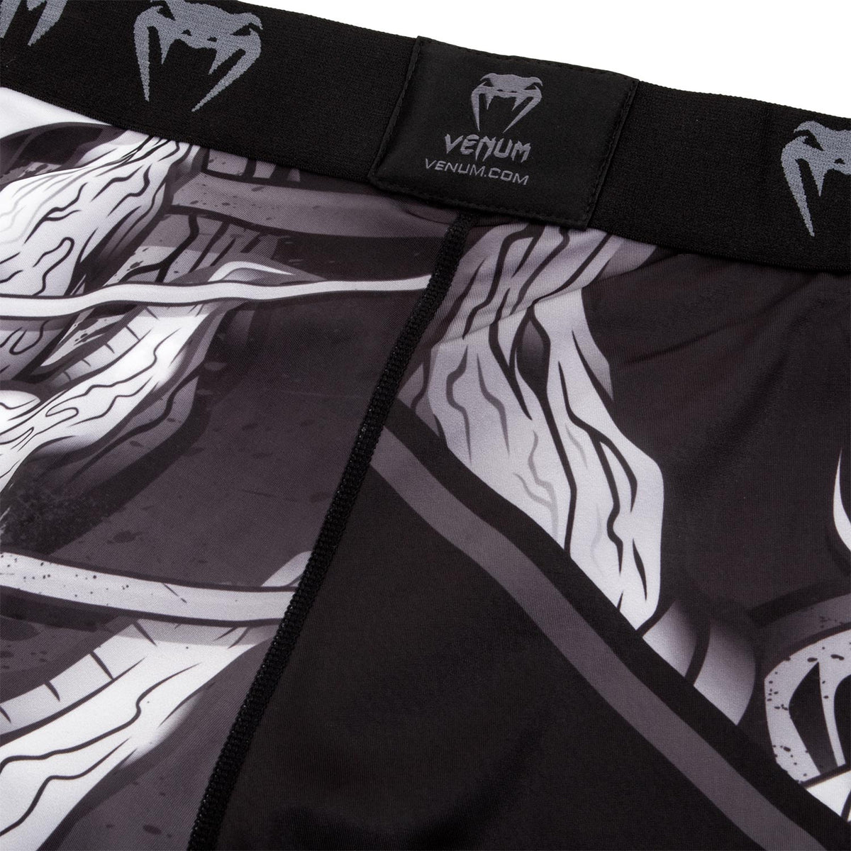 Venum Devil Vale Tudo Shorts - White/Black
