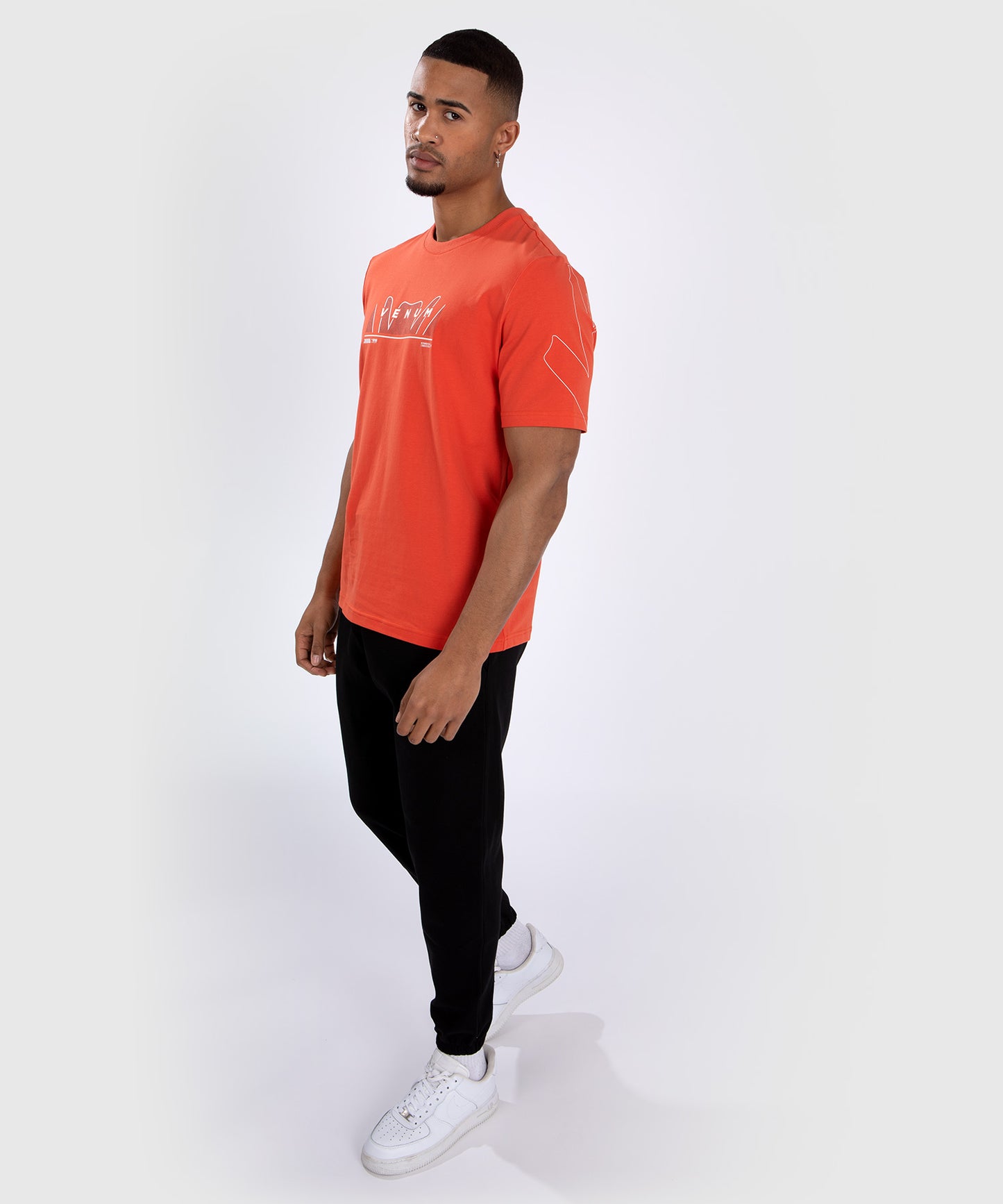 T-Shirt Venum Snake Print - Orange fluo