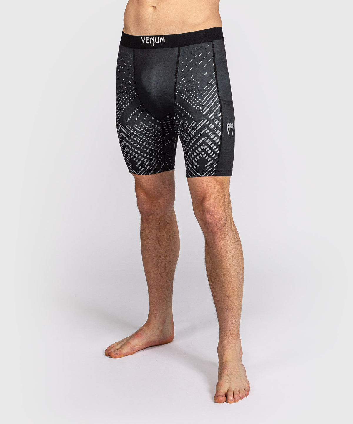 Short de Compression Venum Midnight Fury – Noir/Gris/Argent