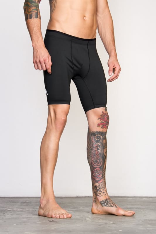 RVCA Pantaloncini a Compressione - Nero