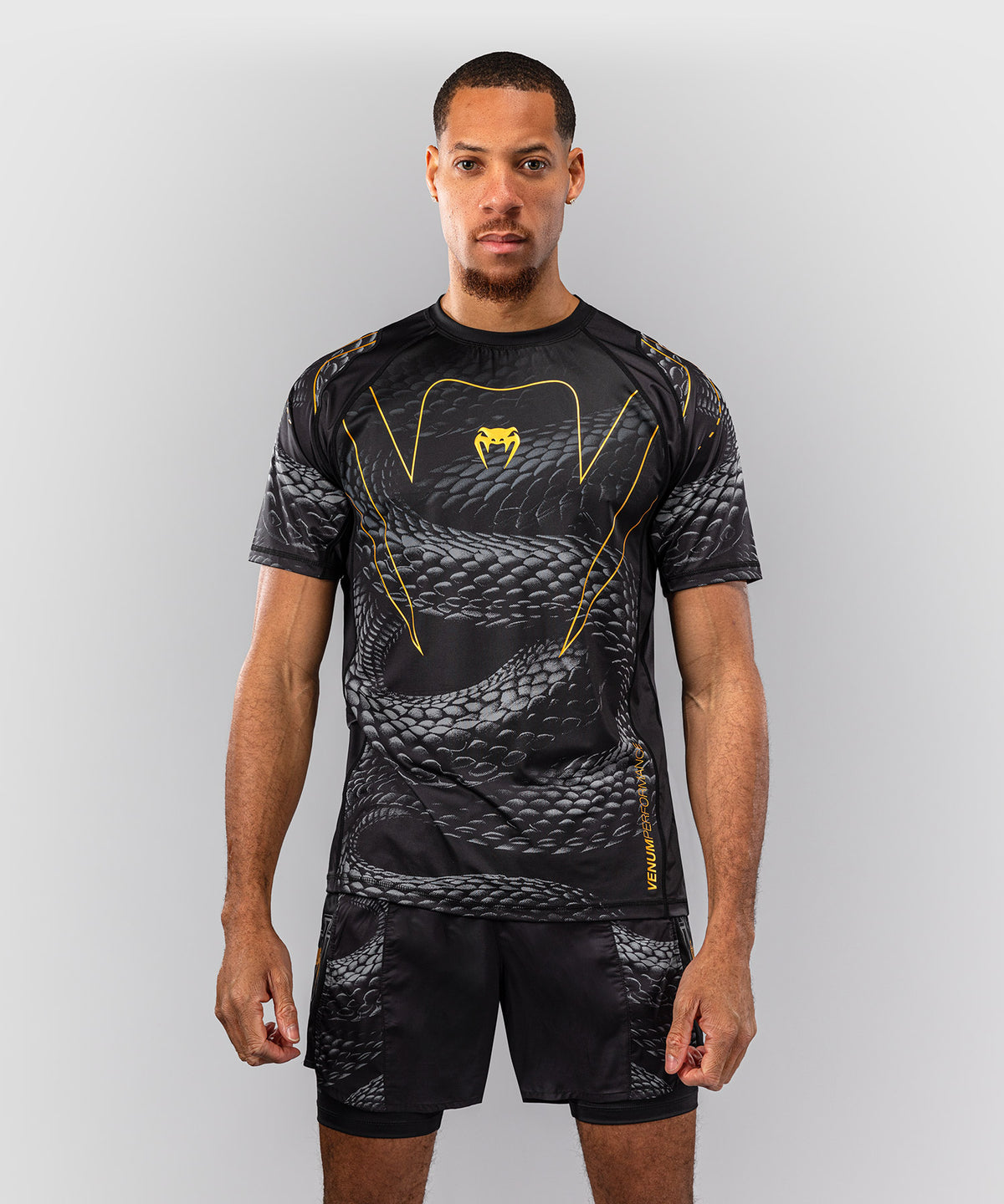 Venum Matupa Dry-Tech-T-Shirt - Schwarz/Grau/Gold