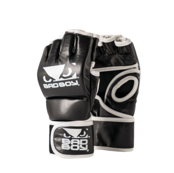 Bad Boy With Thumbs MMA Gloves - Black/White
