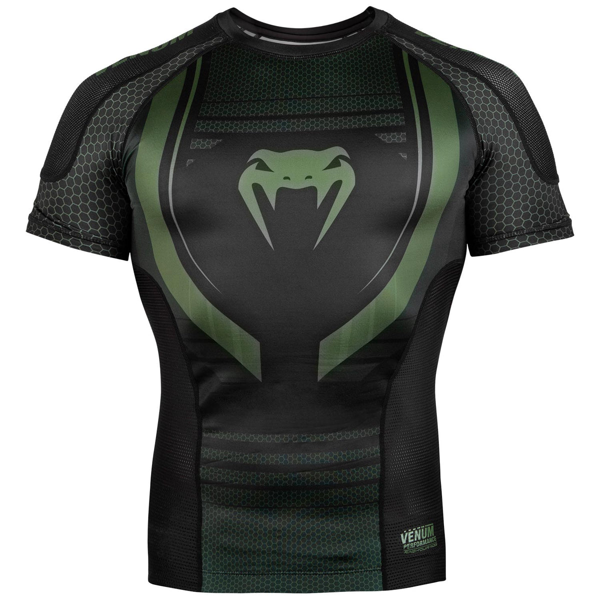 Venum Technical 2.0 Rashguard - Short Sleeves - Black/Khaki - Exclusive