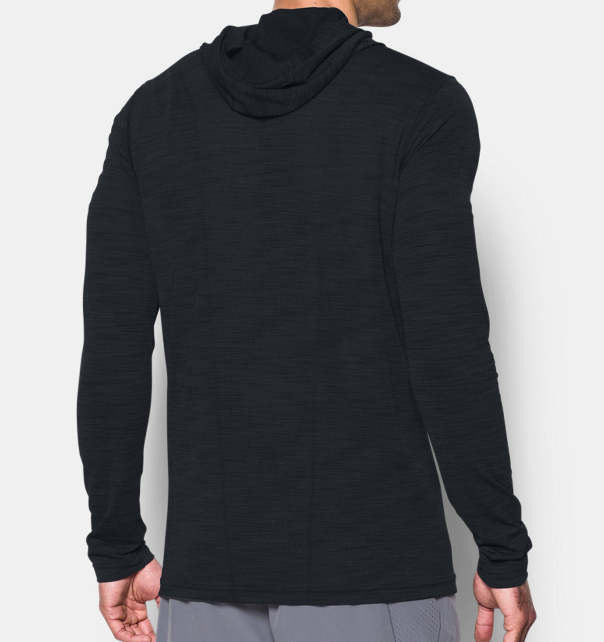 Under Armour Threadborne Seamless Fleece Felpa con Cappuccio – Nero