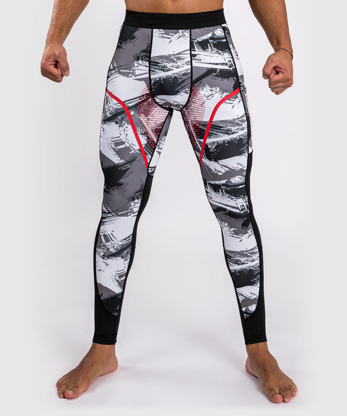 Venum Electron 3.0 Kompressionshosen - Grau/Rot