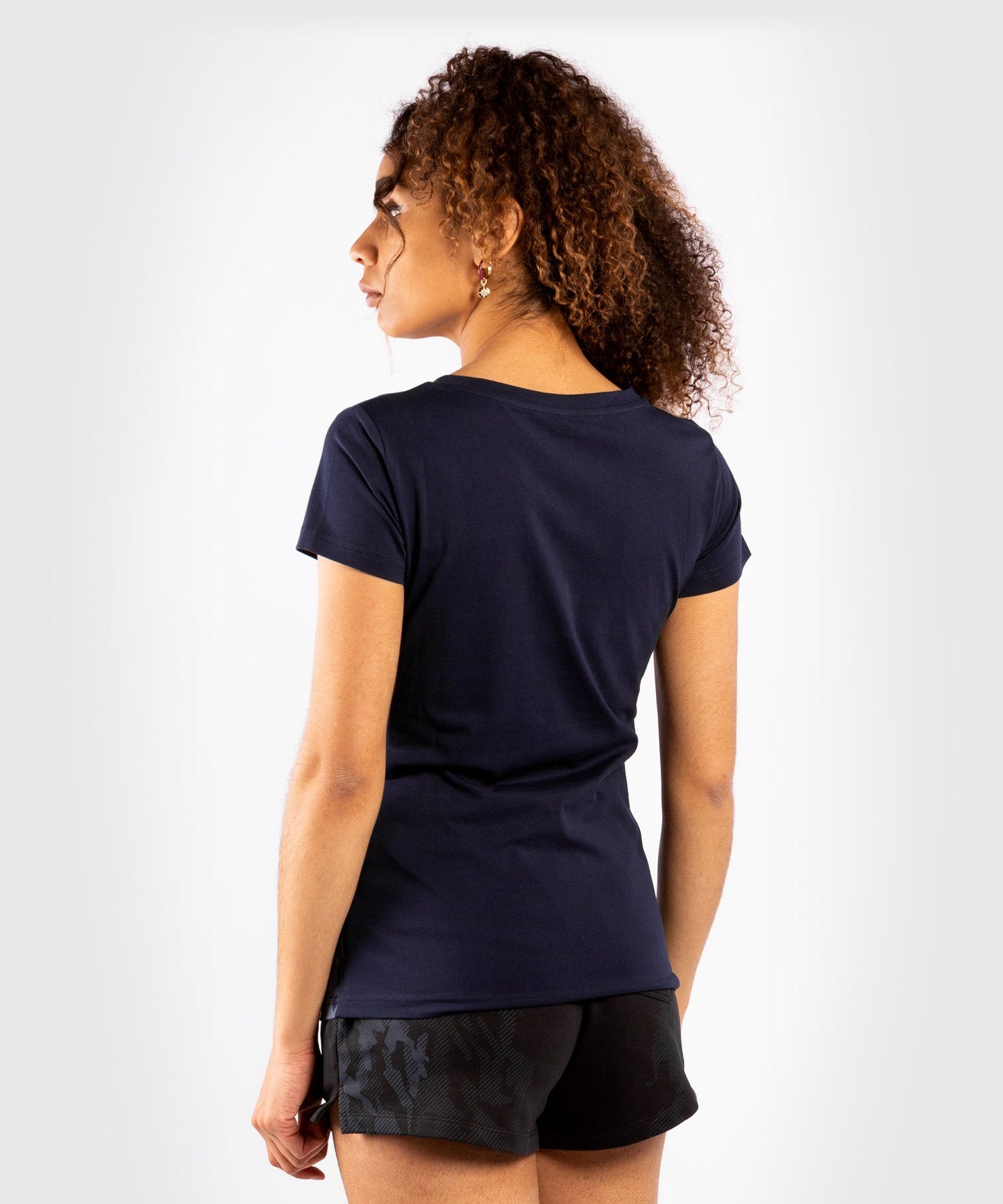 T-shirt Manches Courtes Femme UFC Venum Authentic Fight Week - Bleu Marine