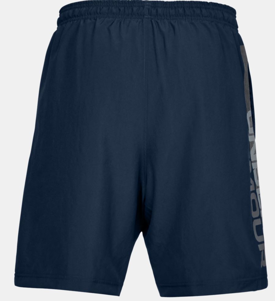 Short Under Armour Woven Graphic Wordmark - Bleu Marine