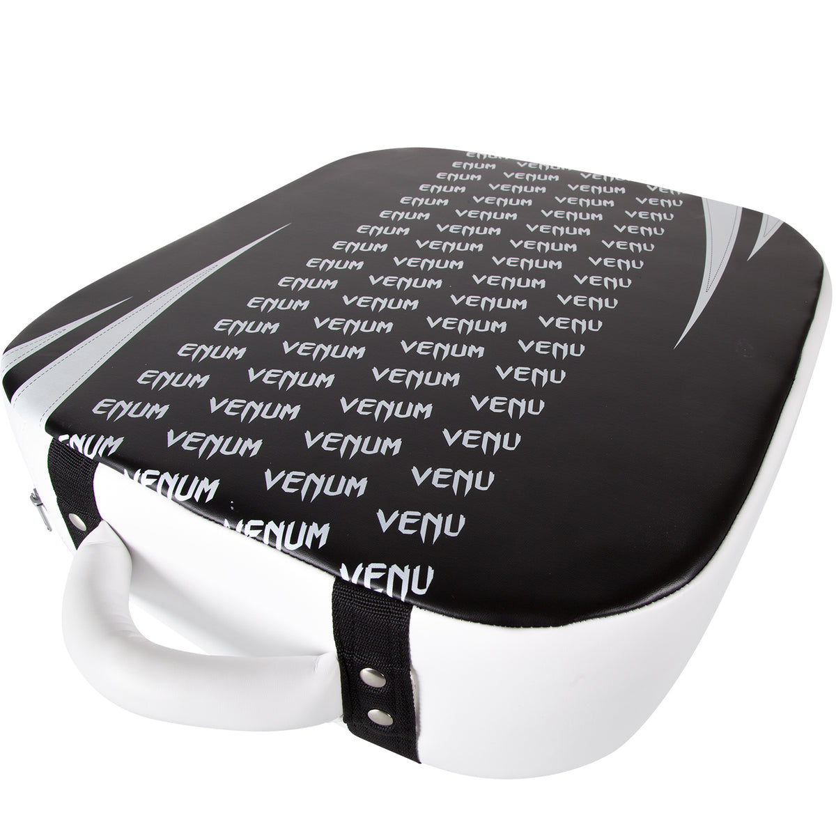 Venum Absolute Square Kick Shield - Skintex Leather - Black/Ice