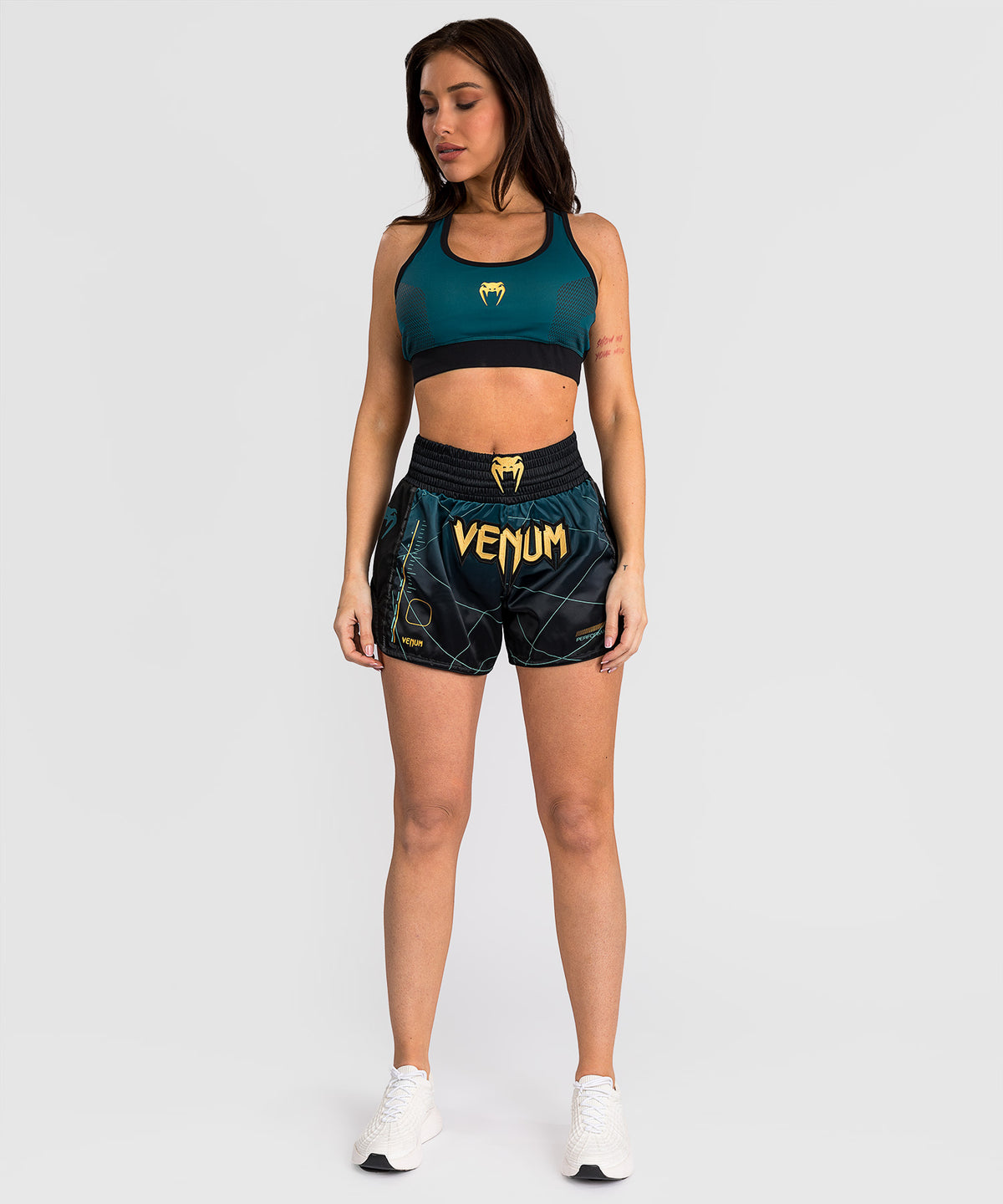 Venum Tactical XT Muay Thai Shorts für Frauen - Schwarz/Waldgrün