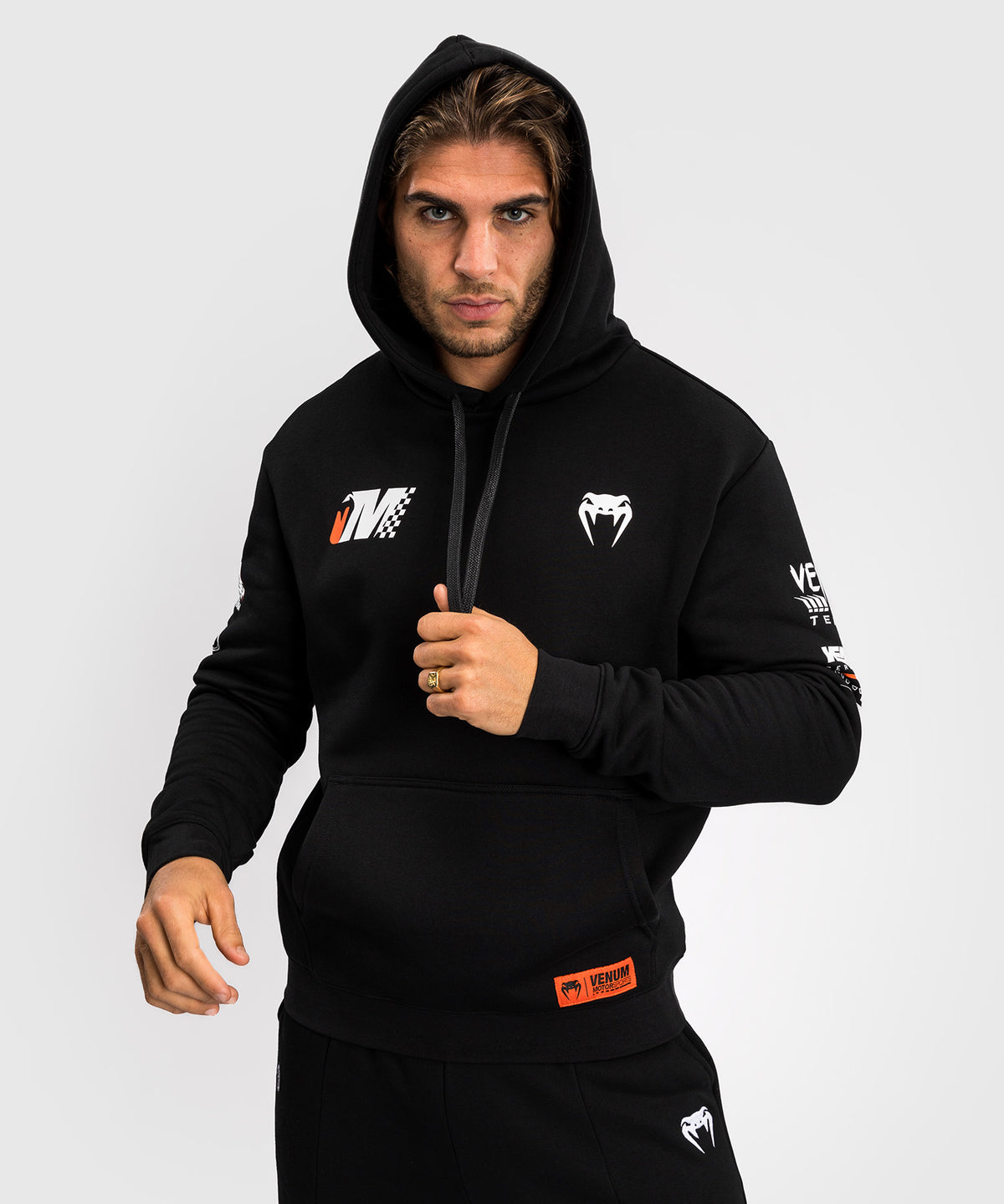 Venum Motorsport Hoodie - Tiefschwarz