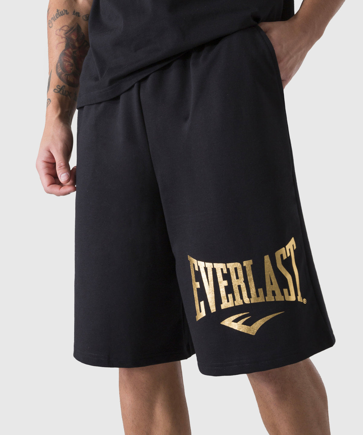 Everlast Coton Classic Fightshorts - Nero/Oro