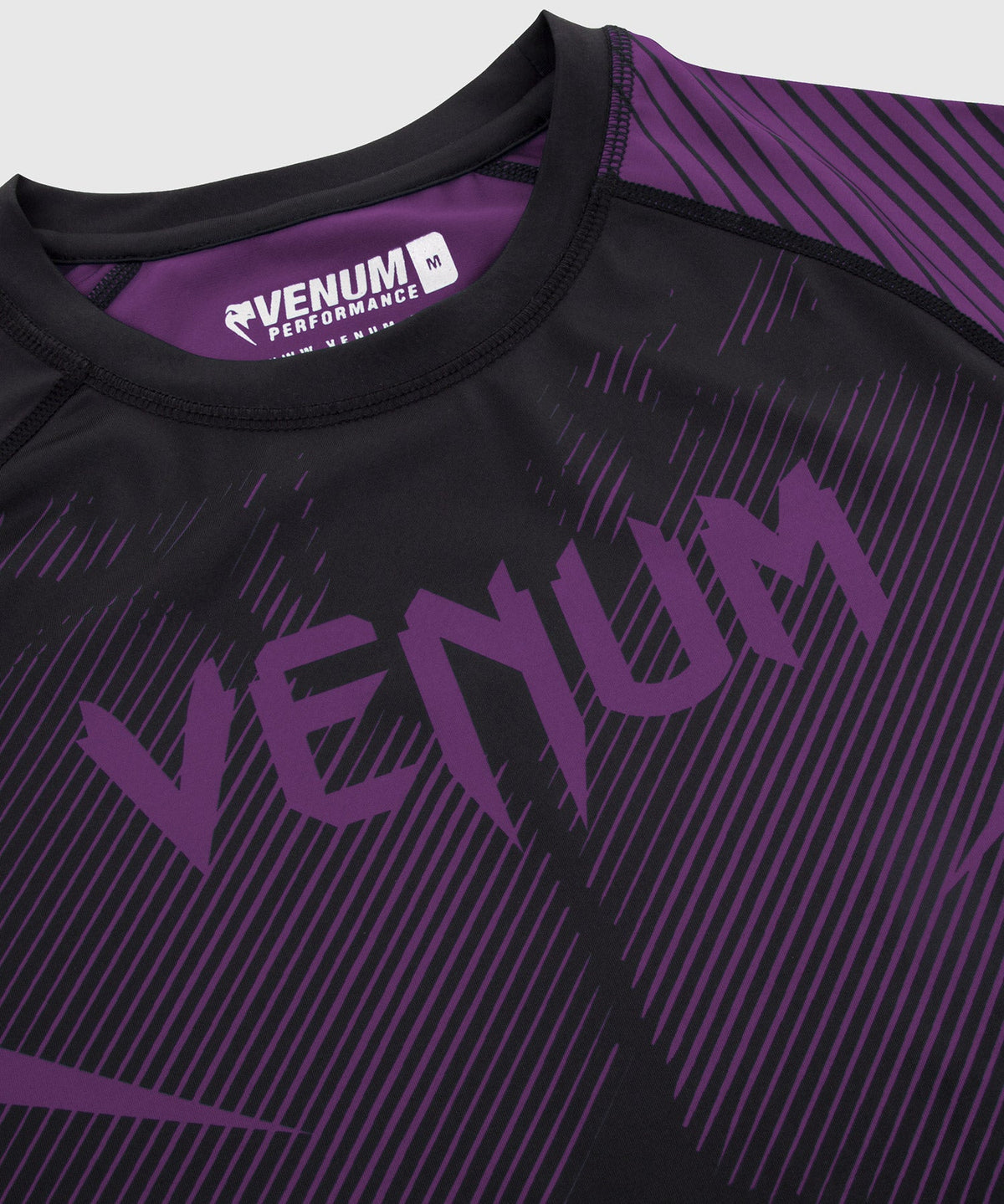 Venum NoGi 2.0 Rashguard - Kurzarm IBJJF-geprüft - Schwarz/Violett