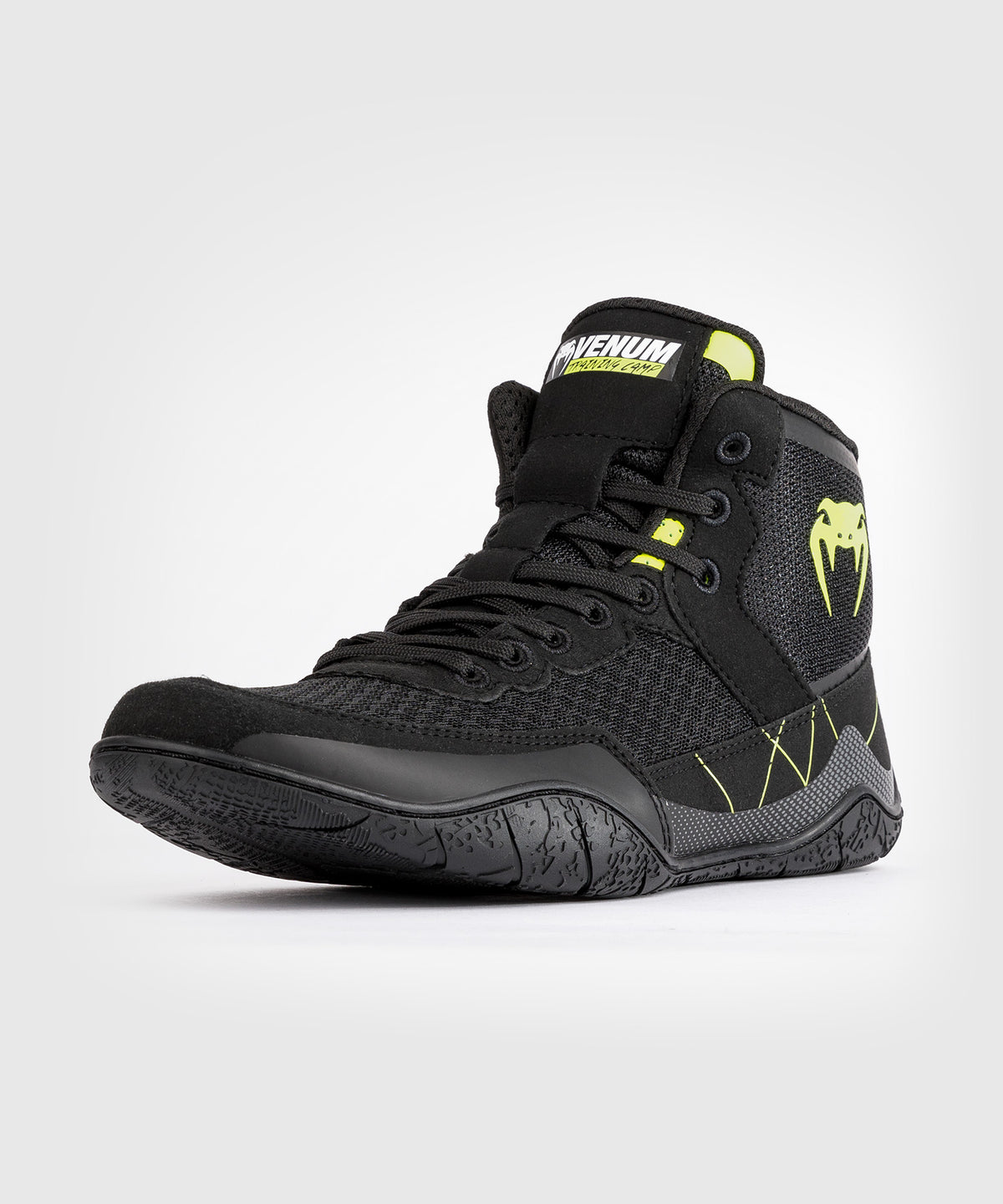 Venum Training Camp 4.0 Elite Wrestling Schuhe - Schwarz/Neon Grün