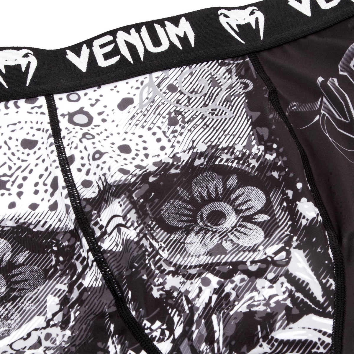 Venum Santa Muerte 3.0 Compression Shorts - Black/White