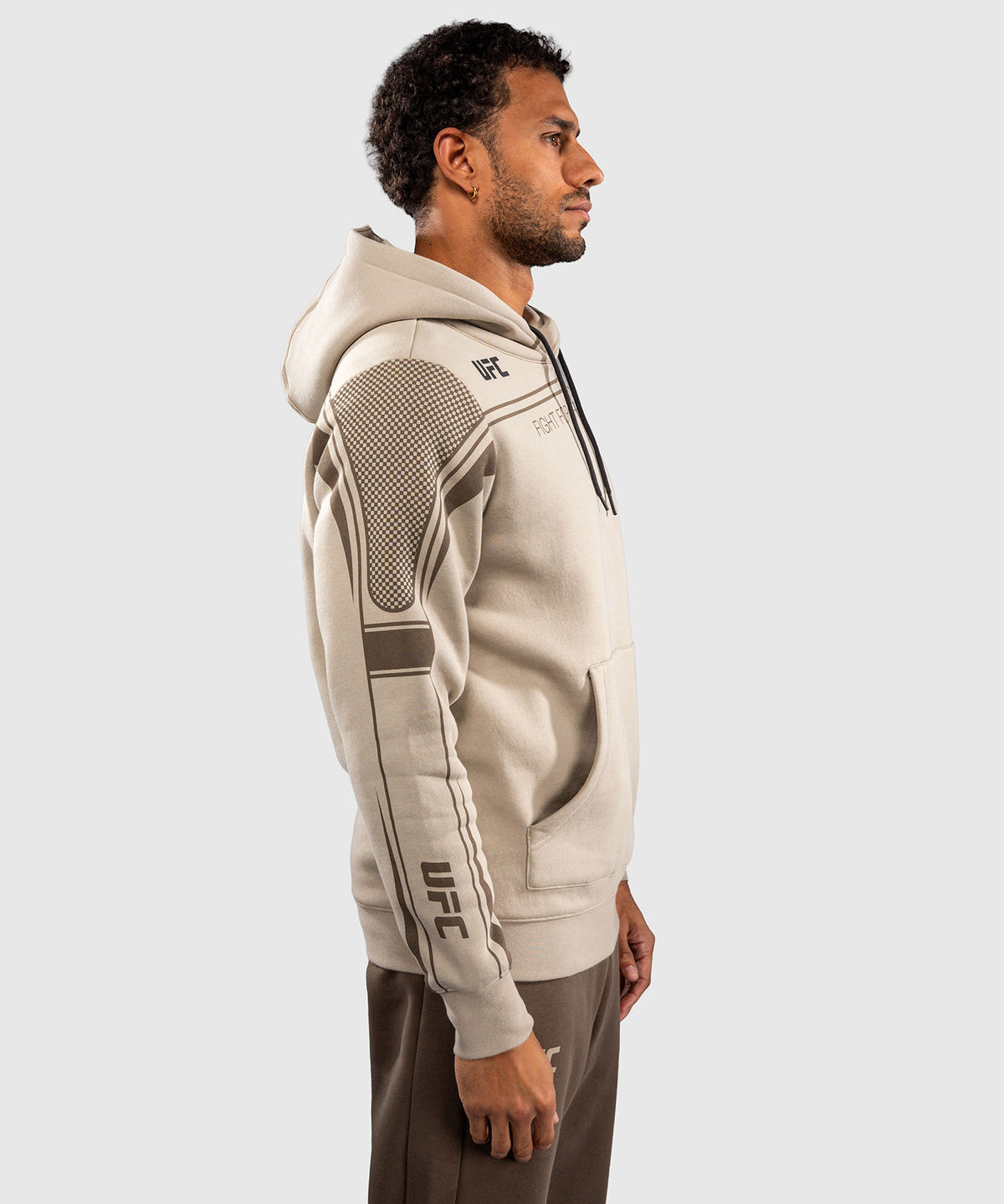 Venum UFC Unity by Venum Authentic Fight Week Men's Pullover Hoodie - Sand
