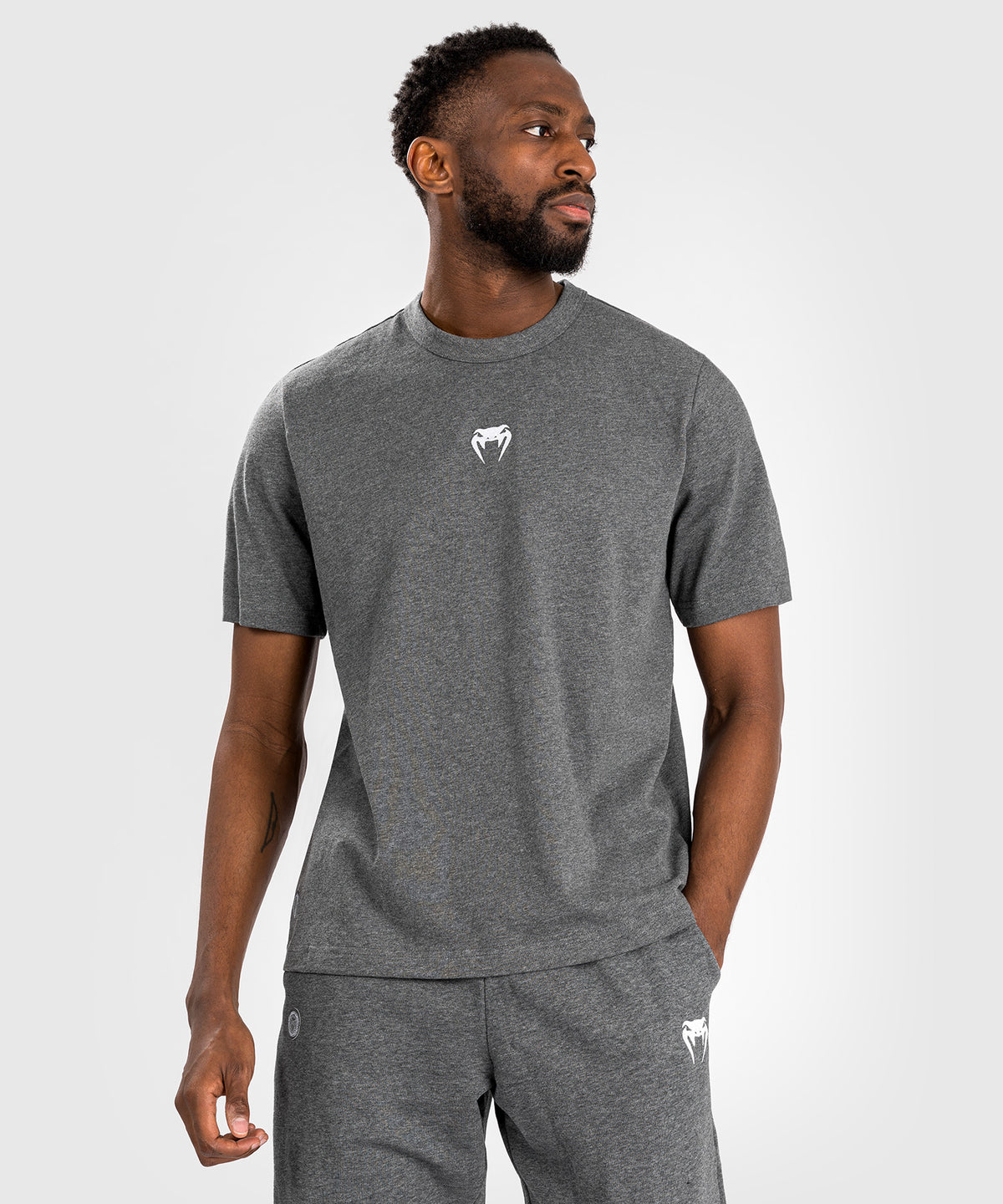 T-Shirt pour Hommes Venum Vortex XL - Gris Foncé Chiné