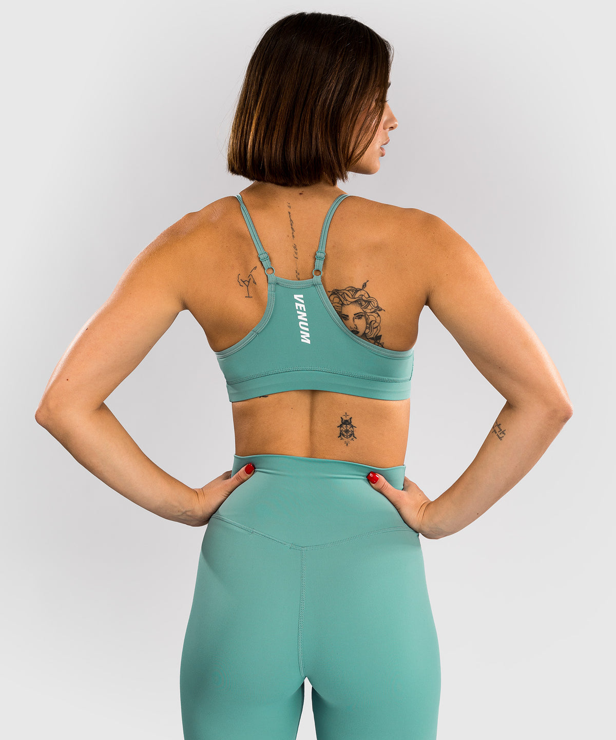 Venum Essential Low Impact Damen Sport-Bh - Aqua Grün