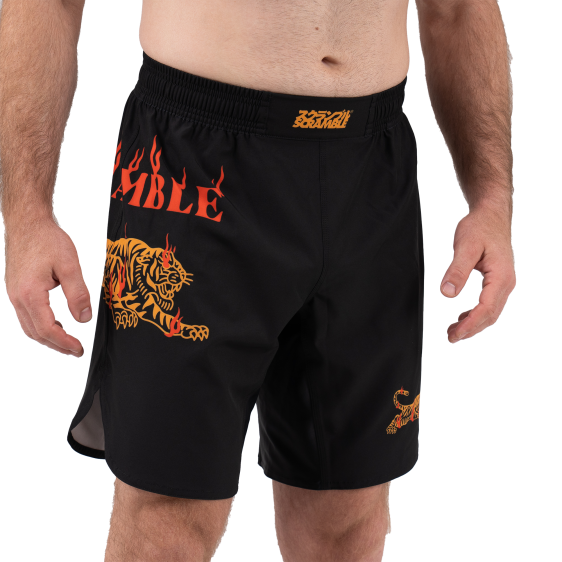 Short de MMA Scramble Burning Tiger - Noir