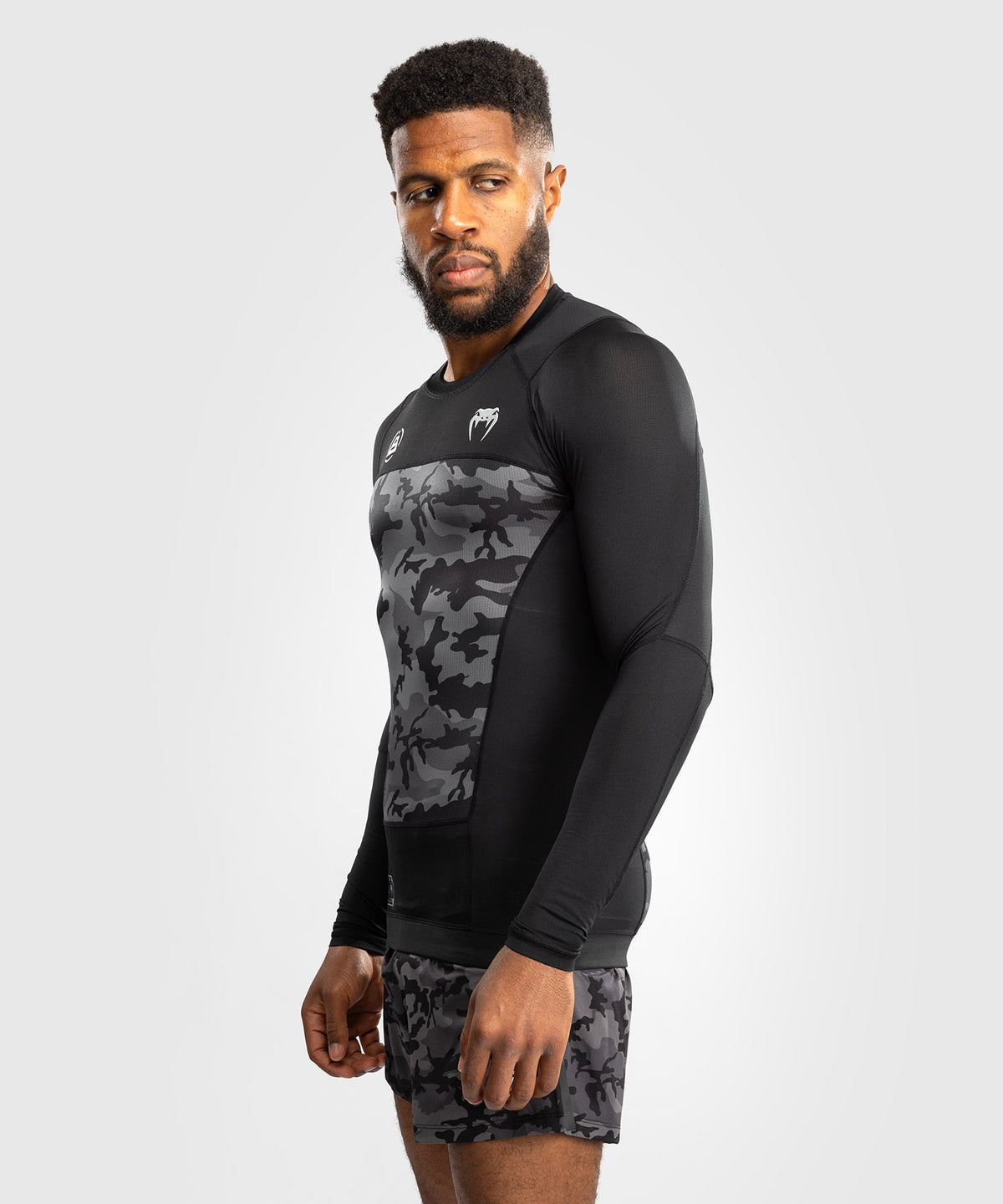 Venum x Polaris Langarm Rashguard - Schwarz/Grau