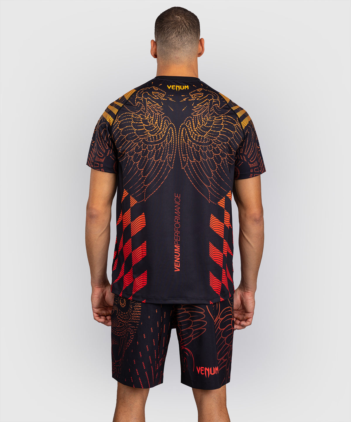 Venum Quetzal Fury Dry-Tech T-Shirt - Nero/Rosso Fury/Arancione