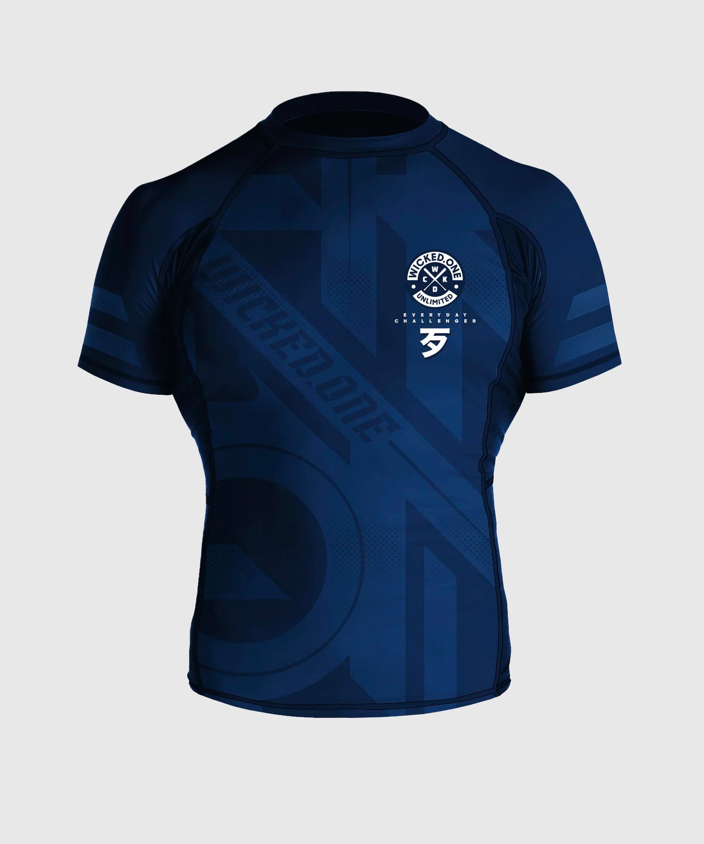 Wicked One Outsiderz Rashguard de Manga Corta - Azul Marino