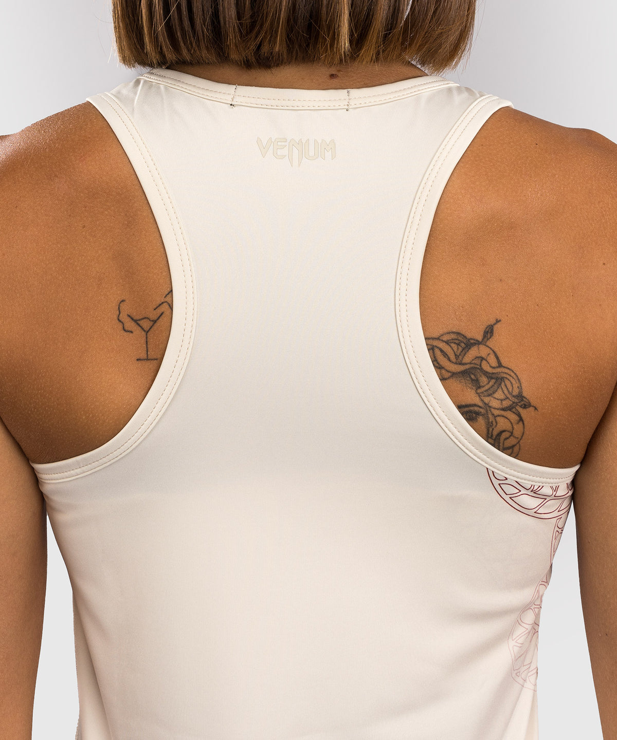 Venum Serpenti Damen Tank Top – Elfenbein/Burgunder