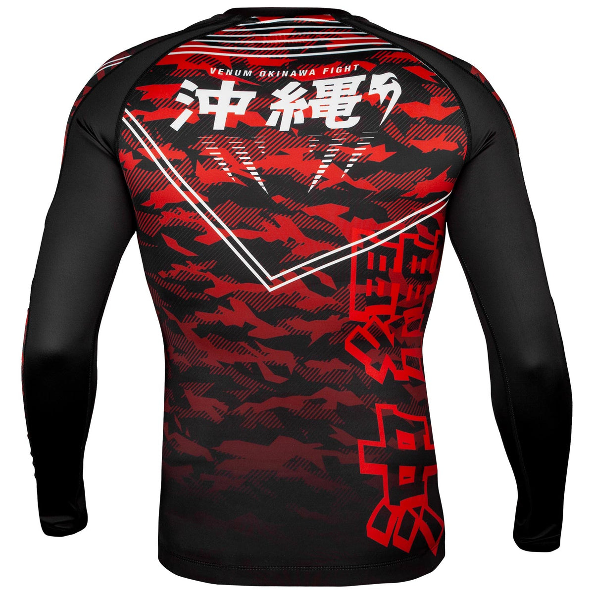 Rashguard Venum Okinawa 2.0 - Manches longues - Noir/Blanc-Rouge