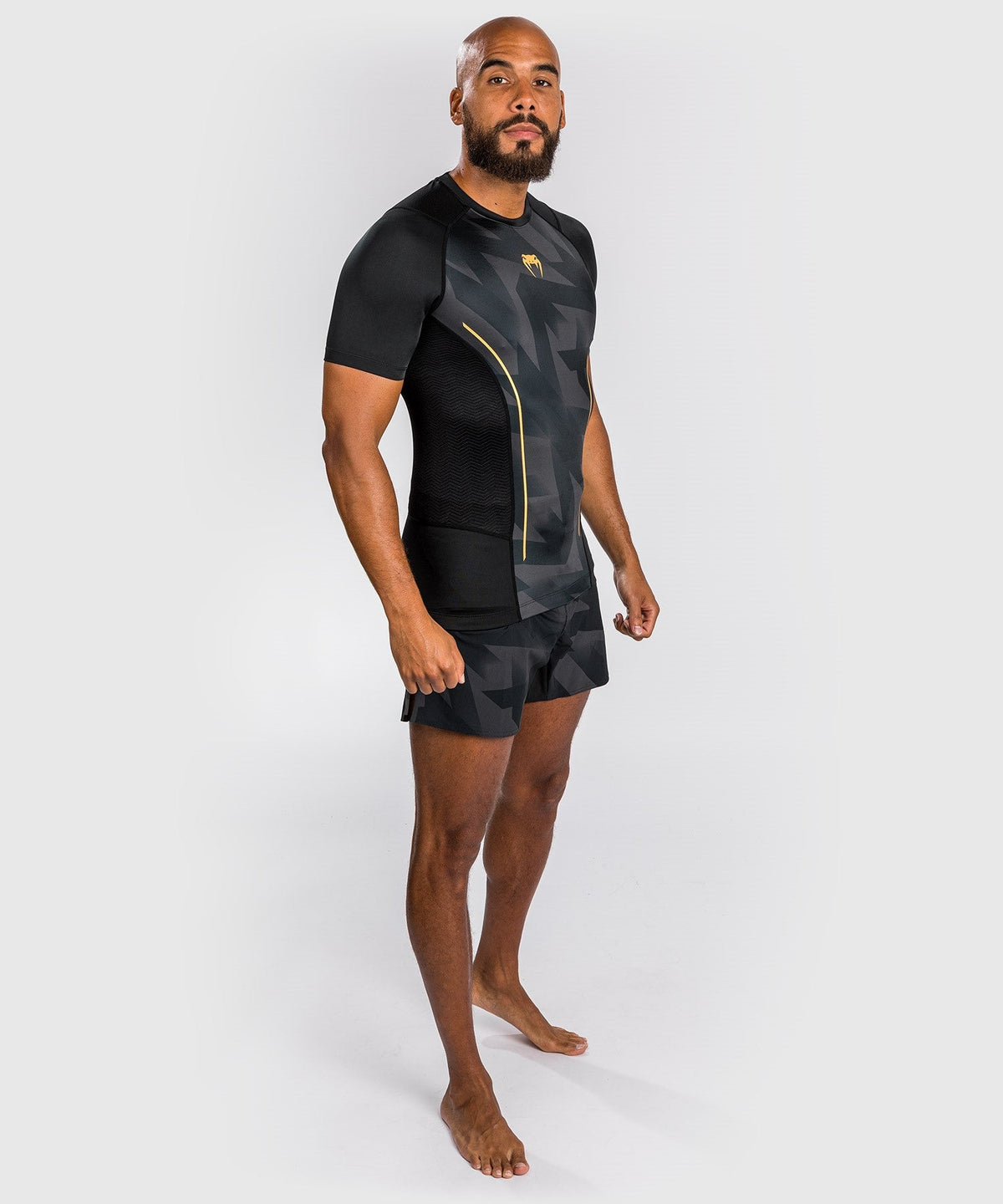 Venum Razor Rashguard - Kurzarm - Schwarz/Gold
